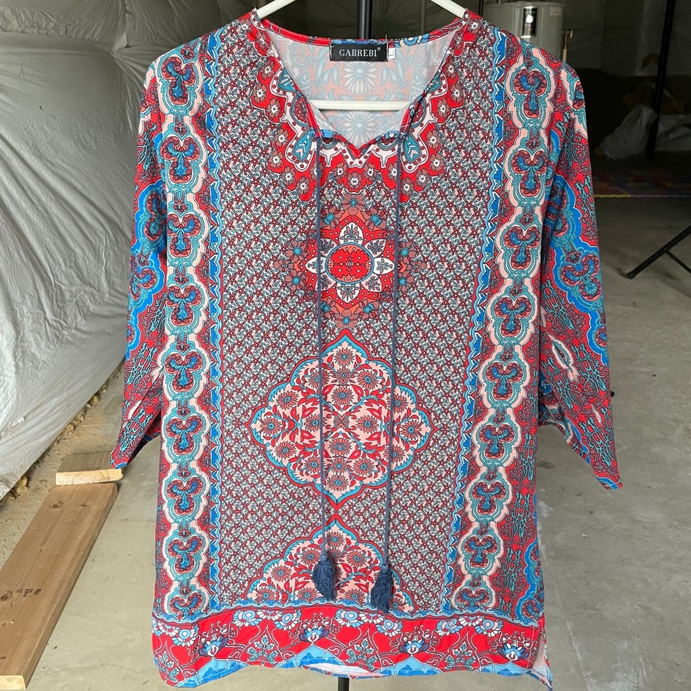 Tassel patterned dress